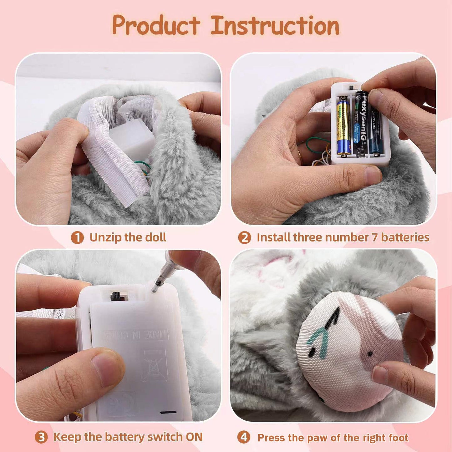 Peluche relajante para bebé que simula respiración