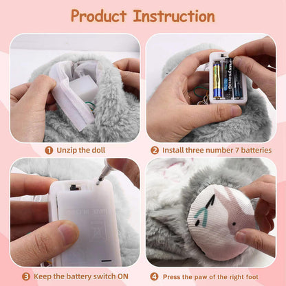 Peluche relajante para bebé que simula respiración